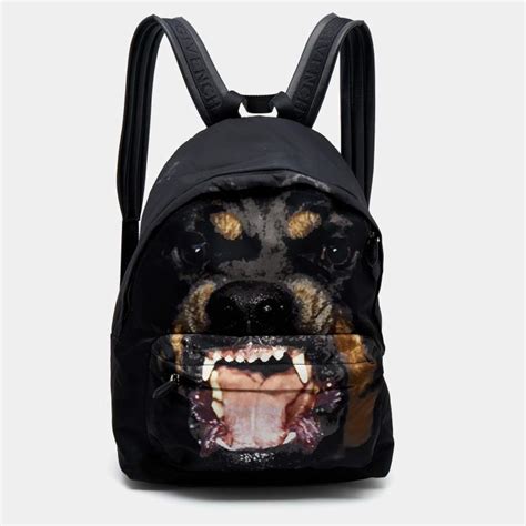 givenchy denim backpack|givenchy rottweiler backpack.